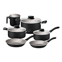 Juego de Ollas Tramontina Linz 9 Piezas Negro